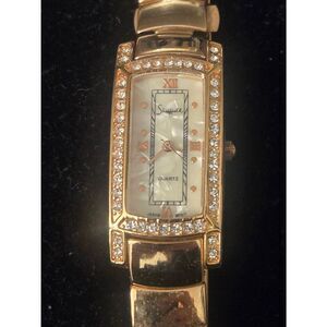 Sheffield Women's Rose Gold Tone Quartz Bracelet Watch
